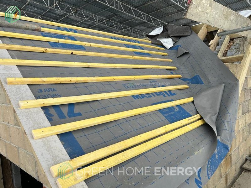 Installed Solar Photovoltaic on roof for New build house in Maidenhead, London