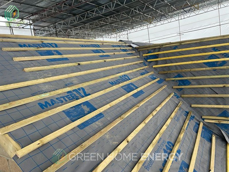 Installed Solar Photovoltaic on roof for New build house in Maidenhead, London