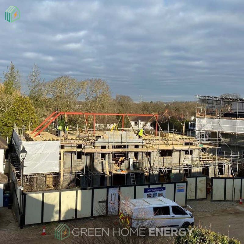 Installed Solar Photovoltaic on roof for New build house in Pinner, Harrow, London