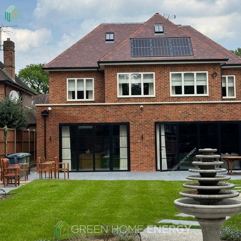 Installed Solar Photovoltaic on roof for New build house in Stanmore, London