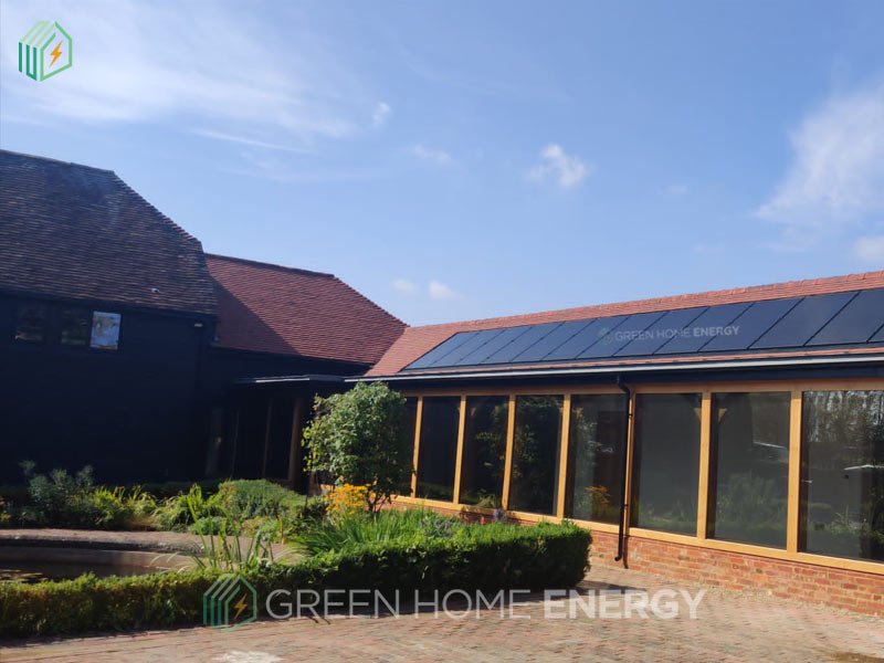 Installed Solar Photovoltaic on roof for Converted Barn in Uckfield, London