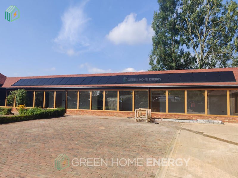 Installed Solar Photovoltaic on roof for Converted Barn in Uckfield, London