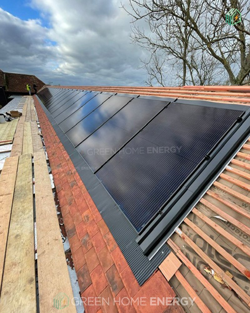 Installed Solar Photovoltaic on roof for Converted Barn in Uckfield, London